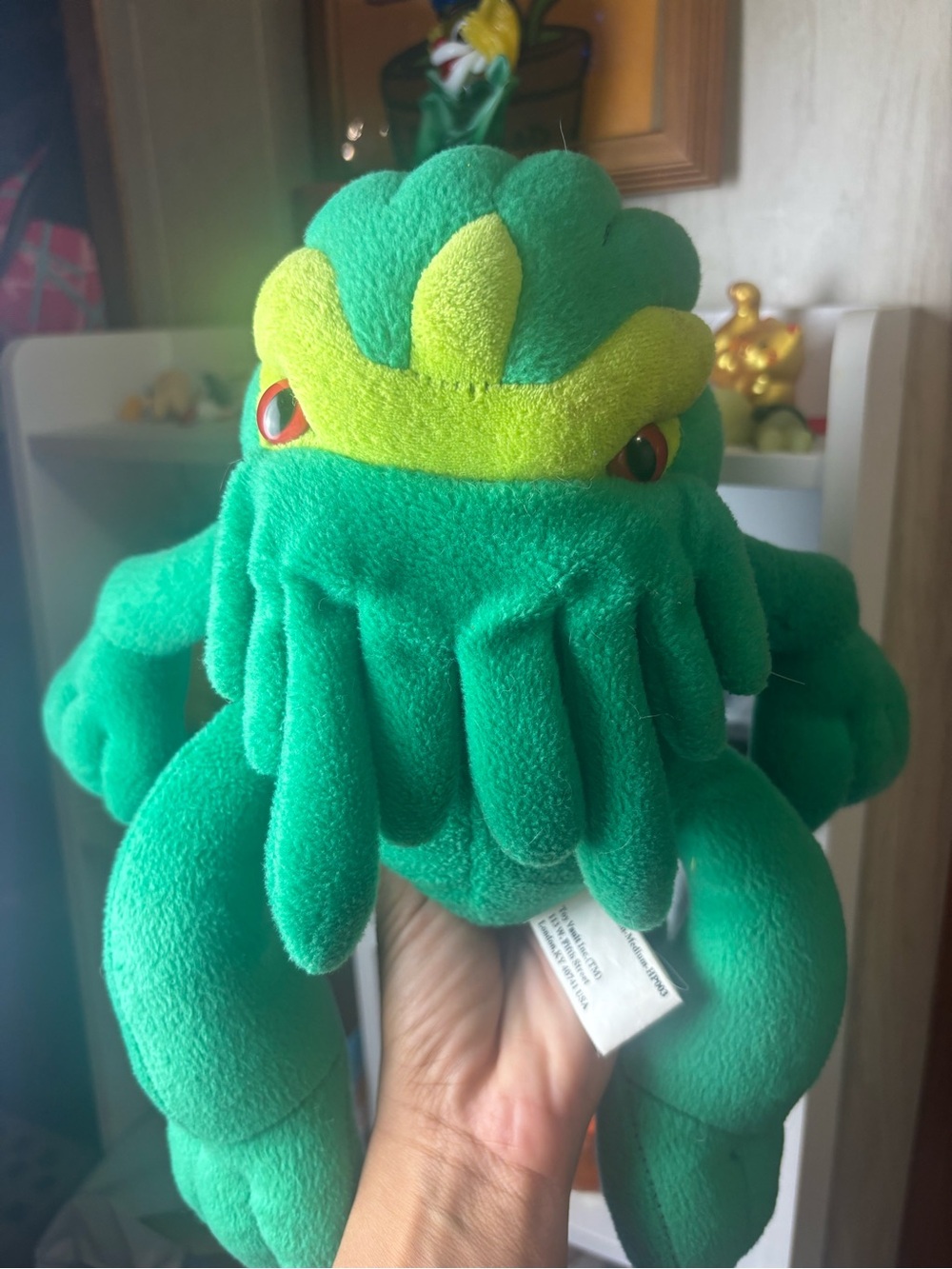 Green Cthulhu Plush Stuffed Animal Toy Beanie Sitting H. P. Lovecraft